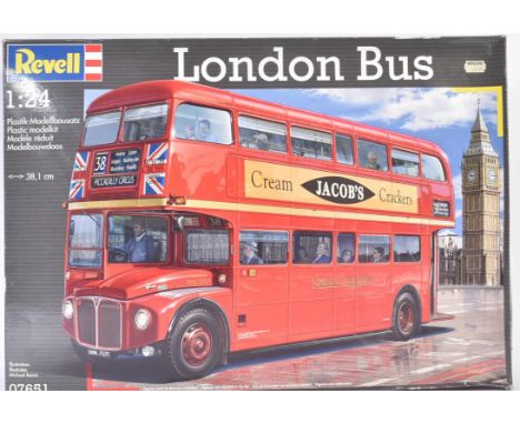 An original Revell 1/24 scale plastic model kit No. 07651 London Bus. The kit appearing unused with sealed packets and instru