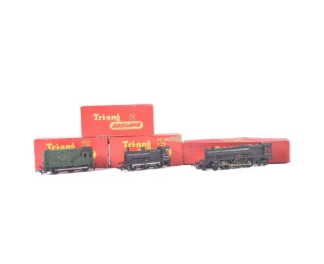 A collection of x4 Triang / Tri-ang OO gauge model railway trainset locomotive engines comprising; 46201 Princess Elizabeth (