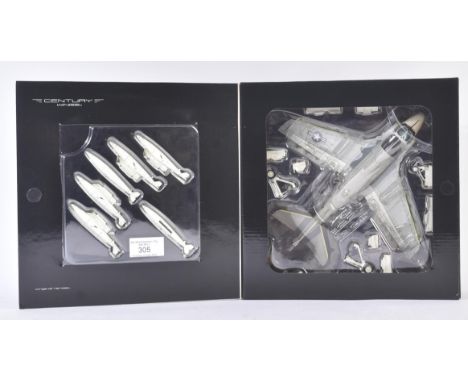 An original Century Wings 1/72 scale diecast model No. 588196 a KA-6D Tanker Intruder US Navy VA-35 Black Panthers AJ520 1978