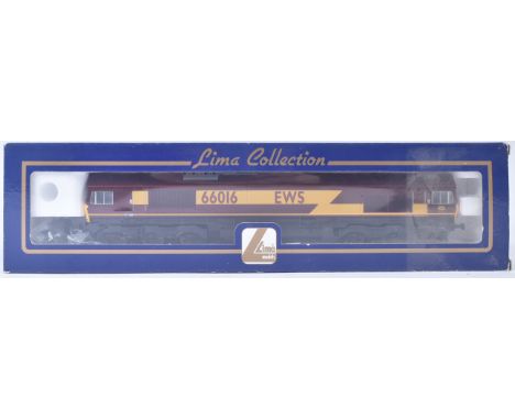 An original Lima Collection OO gauge model railway diesel trainset locomotive engine No. L204691&nbsp;Class 66 66016 in EWS l