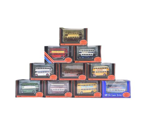 A collection of x10 Gilbow / EFE Exclusive First Editions 1/76 scale boxed diecast model buses to include; RM Routemaster, Le