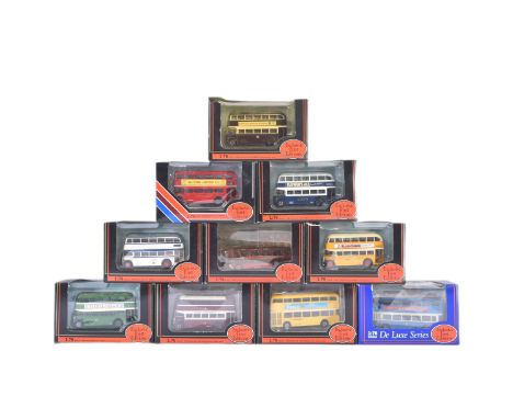 A collection of x10 Gilbow / EFE Exclusive First Editions 1/76 scale boxed diecast model buses to include; RM Routemaster, Le