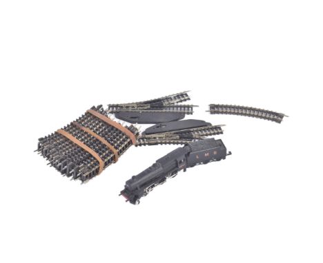 An original Graham Farish N gauge model railway trainset locomotive engine and a selection of N-Gauge track. The loco being a
