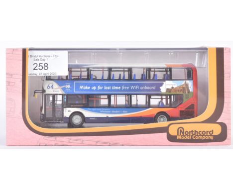 A Limited Edition 1/76 scale North Cord Models diecast model bus 6512 Alexander Dennis E400 MMC Stagecoach South. Model appea