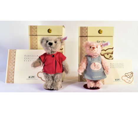 Two Limited Edition German Steiff made soft toy teddy bears comprising; 420498 Club Event Bear 2005 and 420580 Club Event Bea