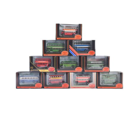 A collection of x10 Gilbow / EFE Exclusive First Editions 1/76 scale boxed diecast model buses to include; STL London Bus, Br