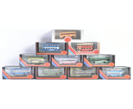 A collection of x10 Gilbow / EFE Exclusive First Editions 1/76 scale boxed diecast model buses to include; Bristol RELL, Leyl