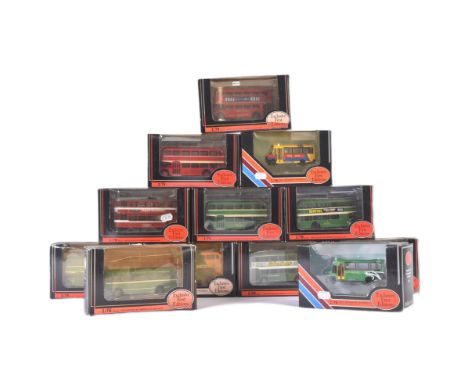 A collection of x12 Gilbow / EFE Exclusive First Editions 1/76 scale boxed diecast model buses to include; Bristol Lodekka, R