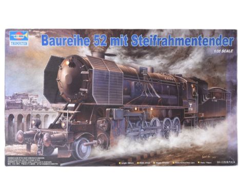 An original Trumpeter made 1/35 scale plastic model kit No. 00210 Class 52 German Steam Locomotive.&nbsp; The kit appearing u