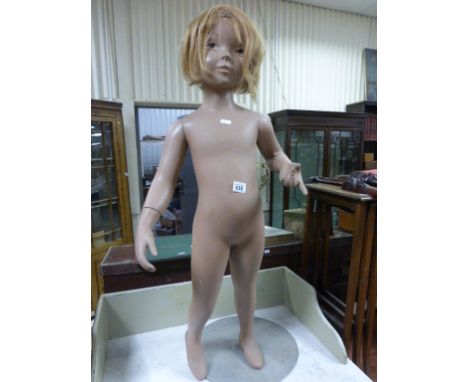 Vintage Child Mannequin on stand