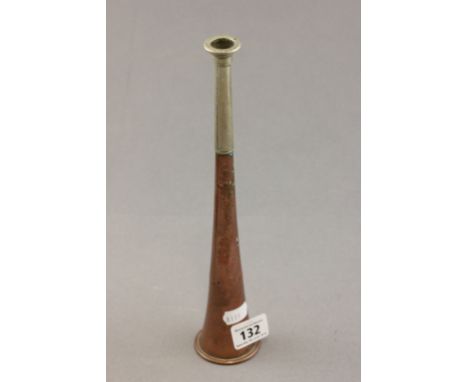 Copper and Nickel Hunting Horn 