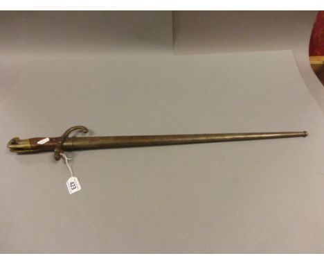 French Gras bayonet and scabbard with matching seial numbers