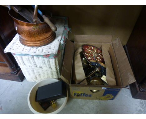 Large Collection of Mixed Items including Metalware, Tools, Boxed Viewmaster, etc