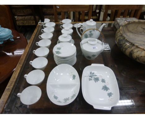 Noritake Wild Ivy Part Tea Service comprising Teapot with Lid, 2 Veg Dishes, 2 Dishes with Lids, 11 Saucers, 2 Small Dishes, 