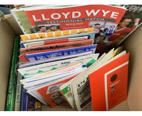 Tottenham Away Friendly Football Programmes: Large quantity are at non league clubs with some abroad. Comes with some home te