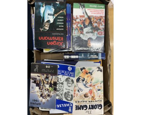 Tottenham Football Book Collection: Autobiographies from Greaves Waddle Klinsmann Allen Hoddle Mabbutt plus histories, annual