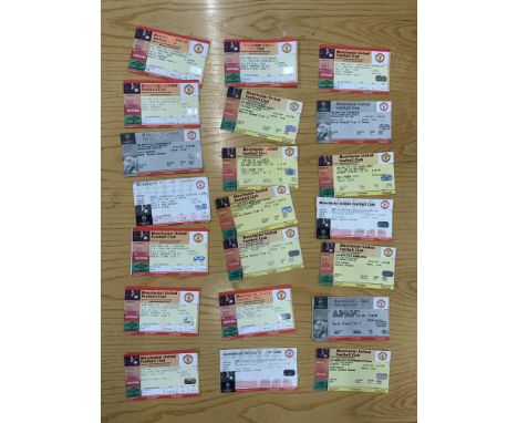 1996/97 Manchester United Home Football Tickets: Matches v Blackburn, Notts Forest, Tottenham, Rapid Vienna, Liverpool, Fener