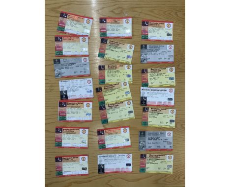 1996/97 Manchester United Home Football Tickets: Matches v Blackburn, Notts Forest, Tottenham, Rapid Vienna, Liverpool, Fener