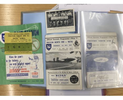 Preston 58/59 Football Programmes: Nice home and away collection to include 40 league matches and 2 FA cup. C/W from the summ