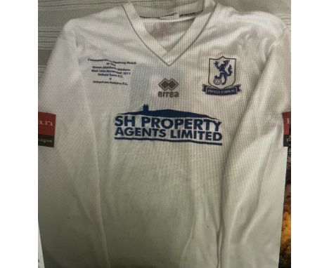 2011 Enfield v Tottenham Match Worn Football Shirt: Enfield number 9 long sleeve shirt worn v Tottenham. Shirt has the words 