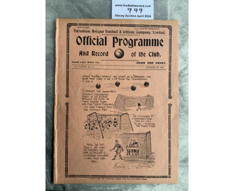 35/36 Tottenham Reserves v QPR Football Programme: London Combination match dated 26 10 1935. Ex bound with no team changes.