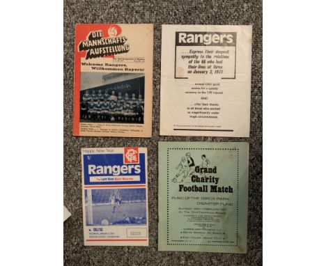 Glasgow Rangers Ibrox Disaster Football Programmes: Home programme v Celtic dated 2 1 1971 very good, Dial House Disaster fun