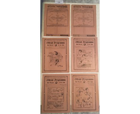 37/38 Tottenham Home Reserves Football Programmes: Excellent condition London Combination with only a couple having writing. 