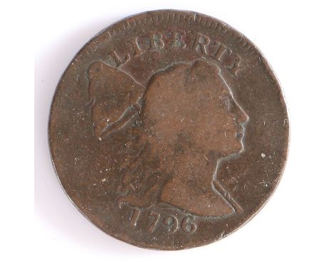 United States of America 'Cap' One Cent, 1796, Liberty Cap Cent, LIBERTY and the cap of liberty (pileus) above and date below