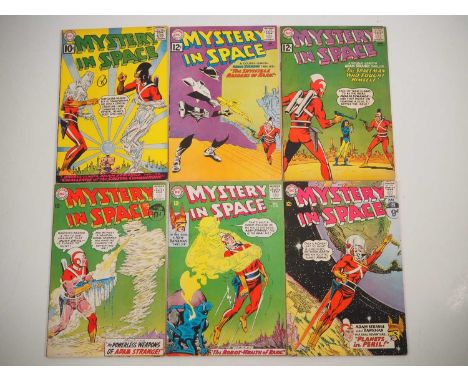 MYSTERY IN SPACE #71, 73, 74, 84, 88, 90 (6 in Lot) - (1961/1964 - DC) - Includes the first team-up of Adam Strange and Hawkm