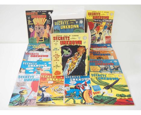 SECRETS OF THE UNKNOWN #53, 54, 56, 57, 59-65, 67-70, 73, 74, 76-90, 92-99, 101, 102 (42 in Lot) - (ALAN CLASS) - Includes re