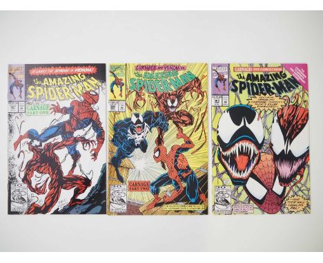 AMAZING SPIDER-MAN #361, 362 & 363 (3 in Lot) - (1992 - MARVEL) - First, second & third full appearances of Carnage (Cletus K