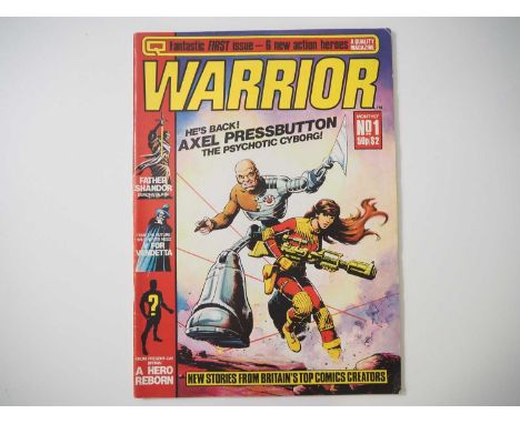 WARRIOR MAGAZINE #1 (1982 - QUALITY) - First issue of the comics anthology that includes the debut of the 'V for Vendetta' st
