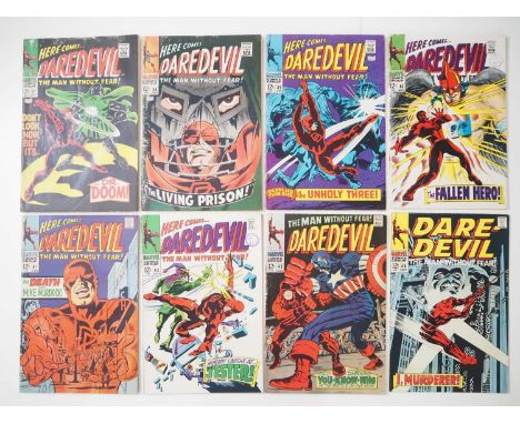 DAREDEVIL #37, 38, 39, 40, 41, 42, 43, 44 (8 in Lot) - (1968 - MARVEL) - Includes Daredevil's battle with Doctor Doom, the fi
