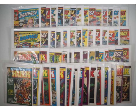 RAMPAGE LOT (60 in Lot) - (1977/1980 - MARVEL UK) - Full complete run of the weekly title + an unbroken run of the first 26 i