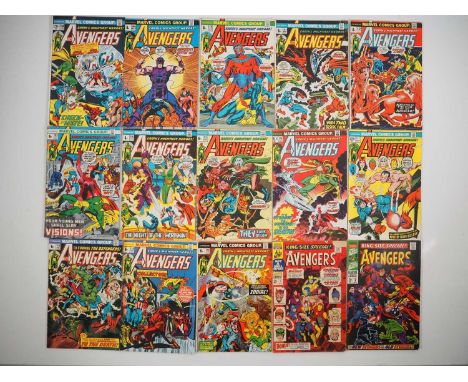 AVENGERS #108 to 120 + AVENGERS KING-SIZE SPECIAL #1 & 2 (15 in Lot) - (1967/1974 - MARVEL - US & UK Price Variant) - Include