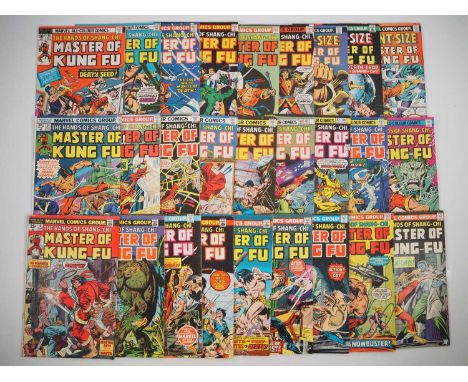 MASTER OF KUNG FU #18-20, 22, 25, 29-31, 33-35, 37-40, 42-50 + GIANT-SIZE MASTER OF KUNG FU #1, 2, 3 (27 in Lot) - (1974/1977