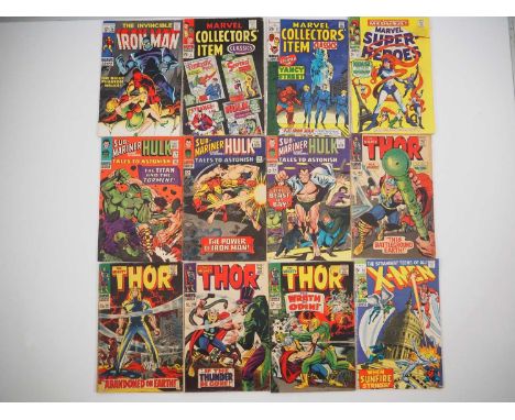 MIXED MARVEL SILVER AGE LOT (12 in Lot) - Includes IRON MAN #14 + MARVEL COLLECTORS' ITEM CLASSICS #8, 21 + MARVEL SUPER-HERO