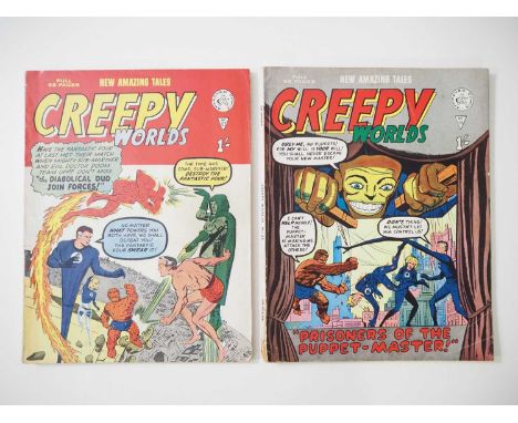 CREEPY WORLDS #37 & 38 (2 in Lot) - (ALAN CLASS) - Reprints of Fantastic Four #6 & 8 which include Marvel's first super-villa