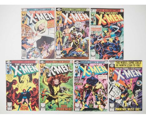 UNCANNY X-MEN #131 to 137 (7 in Lot) - (1980 - MARVEL - US & UK Price Variant) - Includes the remaining parts of the Dark Pho