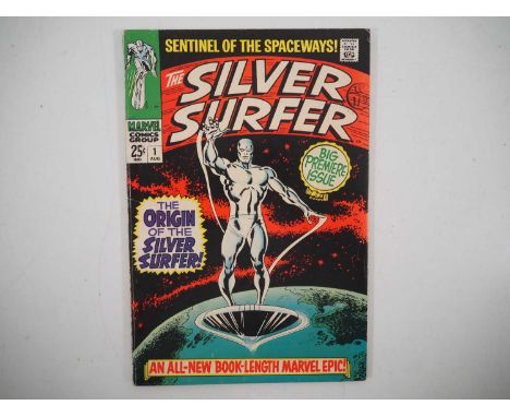 SILVER SURFER #1 - (1968 - MARVEL) - Silver Surfer's origin is retold in more detail + The Watcher backup stories begin with 
