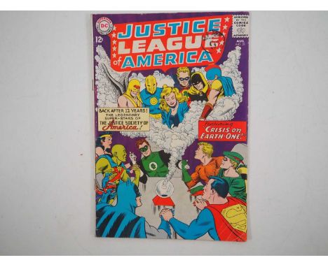 JUSTICE LEAGUE OF AMERICA #21 (1963 - DC) - A key issue with 'Crisis on Earth-One', the re-introduction of the Justice Societ