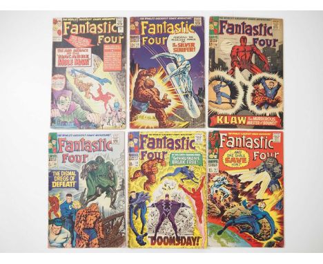 FANTASTIC FOUR #31, 55, 56, 58, 59, 62 (6 in Lot) - (1964/1967 - MARVEL - US & UK Price Variant) - Includes the first appeara