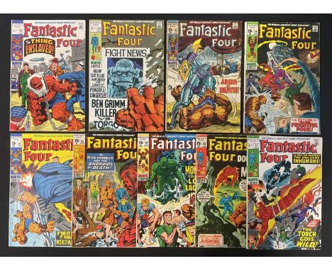 FANTASTIC FOUR #91 to 99 (9 in Lot) - (1969/1970 - MARVEL - US & UK Price Variant) - Includes the first appearances of Agatha