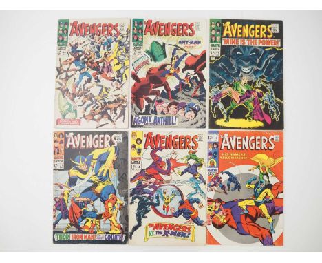 AVENGERS #44, 46, 49, 51, 53, 59 (6 in Lot) - (1967/1968 - MARVEL) - Includes the first appearances of Whirlwind & Typhon, th