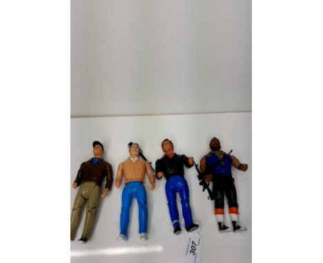 FOUR VINTAGE TOYS THE A TEAM