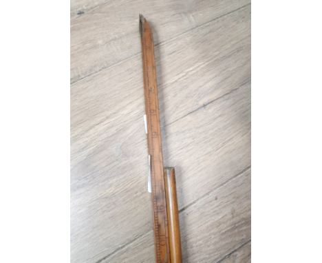 A LOFTUS MAKER OXFORD ST LONDON MEASURING STICK PLUS ONE OTHER