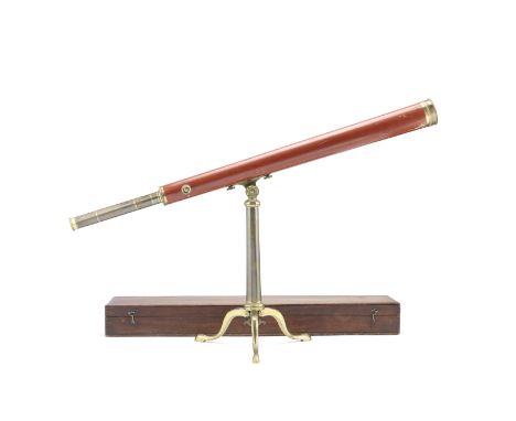 A Dollond 2-inch Refracting Telescope on stand,  English, Early 19th century,signed DOLLOND LONDON,  with rack and pinion foc