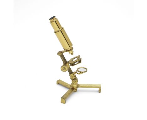 A Chadburn Compound Monocular Microscope, English, Mid 19th century,signed Chadburn Optician &amp; Instrument Maker to H.R.H.