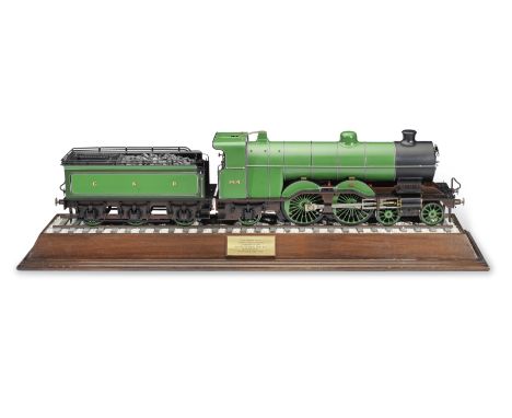 A FINE 3½ INCH GAUGE MODEL OF G.N.R. IVATT 'ATLANTIC'  EXPRESS LOCOMOTIVE No. 1414,the superheated copper-boilered, live stea