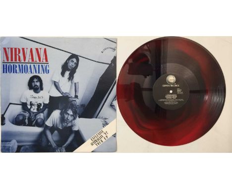 NIRVANA - HORMOANING: EXCLUSIVE AUSTRALIAN '92 TOUR EP 12" (RED/ BLUE SWIRLED VINYL - GEF21711). A sought-after red-blue swir